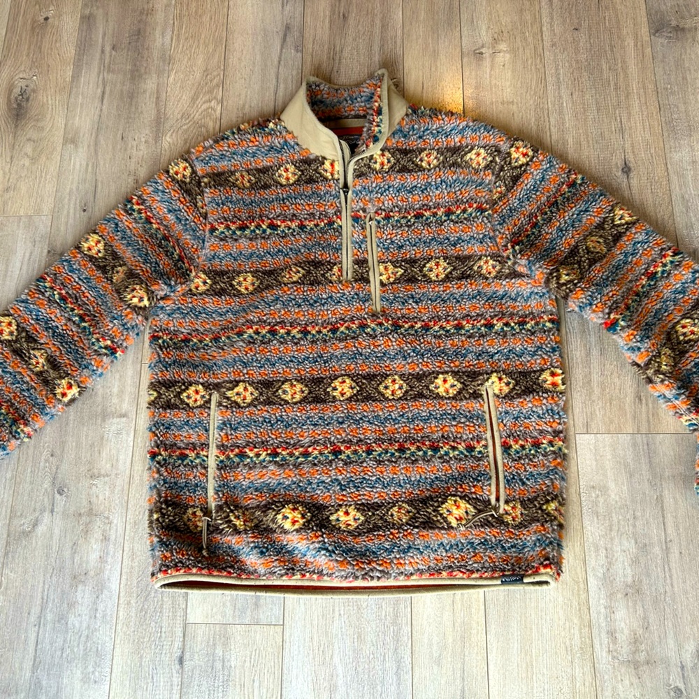 J.Crew Nordic Sherpa Pullover Fleece Jacket